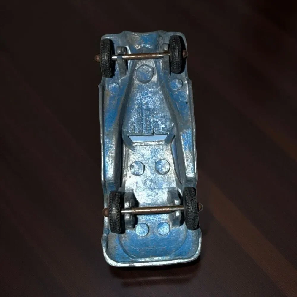 Vintage 1960 Tootsie-Toy 1939 Blue Mercedes Benz Coupe Diecast Car